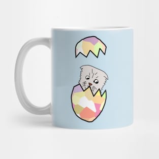 Not a Cat Popping Out of Funny Animals Easter Egg Mug